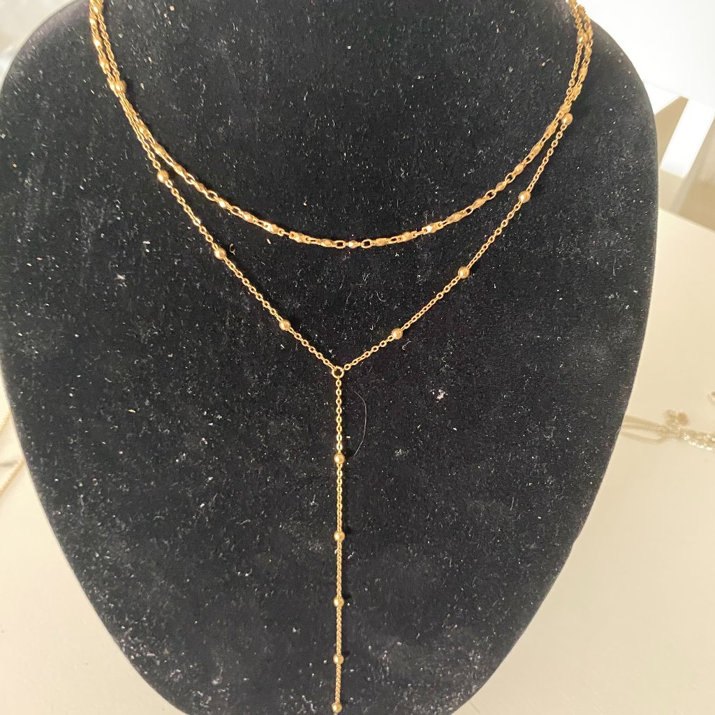 Panacea Gold Drop Necklace